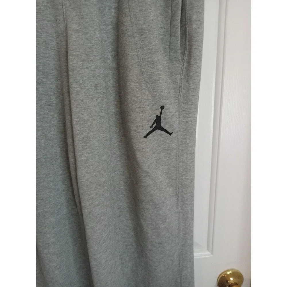 Jordan Pants Mens Med Grey Charlotte Hornets Basketball Sweatpants Joggers Draw
